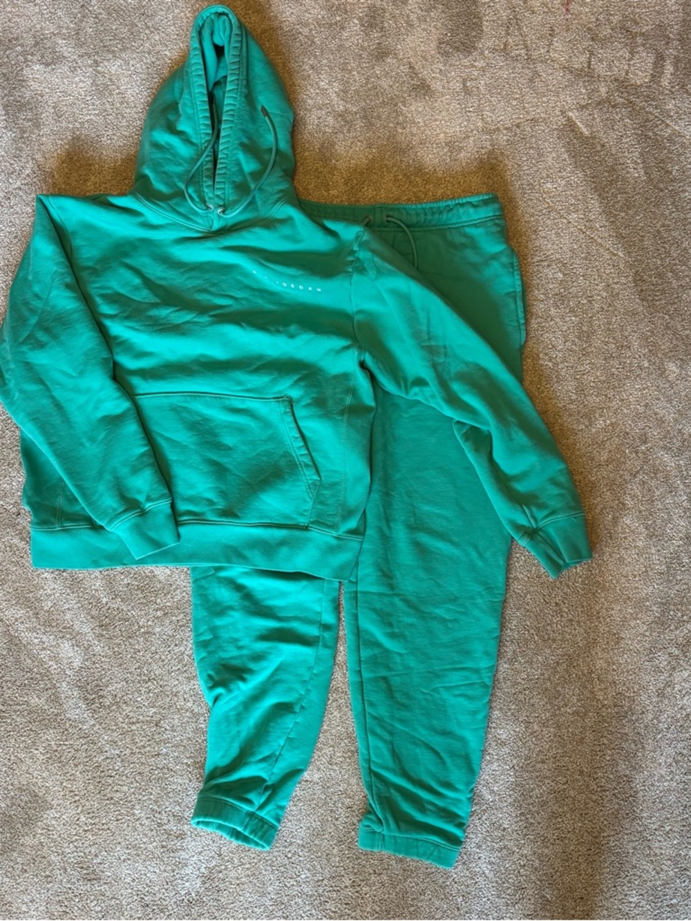 Jordan Teal Green Hoodie and Sweatpants Set